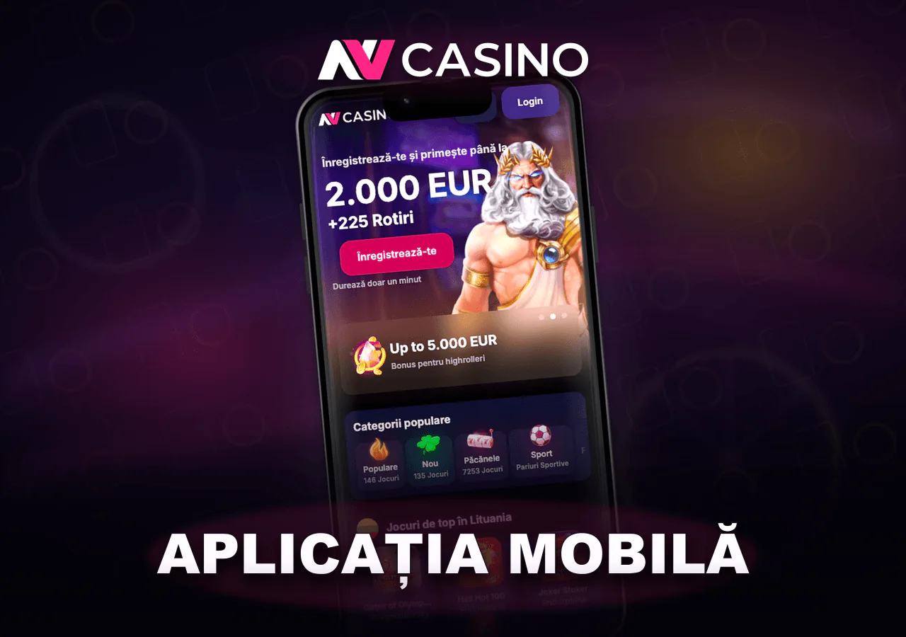 NV Casino pe telefon mobil